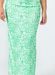 product Princess Polly Caspian Midi Skirt Green 