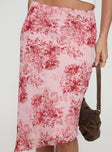 Sicilia Midi Skirt Floral Multi