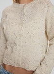 Zabel Knit Cardigan Ivory