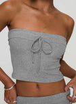 Kaleisha Strapless Set Grey