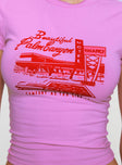 Palm Canyon Tee Pink