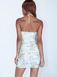 back view of model wearing Princess Polly Kayden Mini Dress Multi 