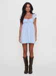 Monsterrat Mini Dress Blue