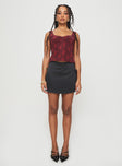 Rehna Top Red Floral