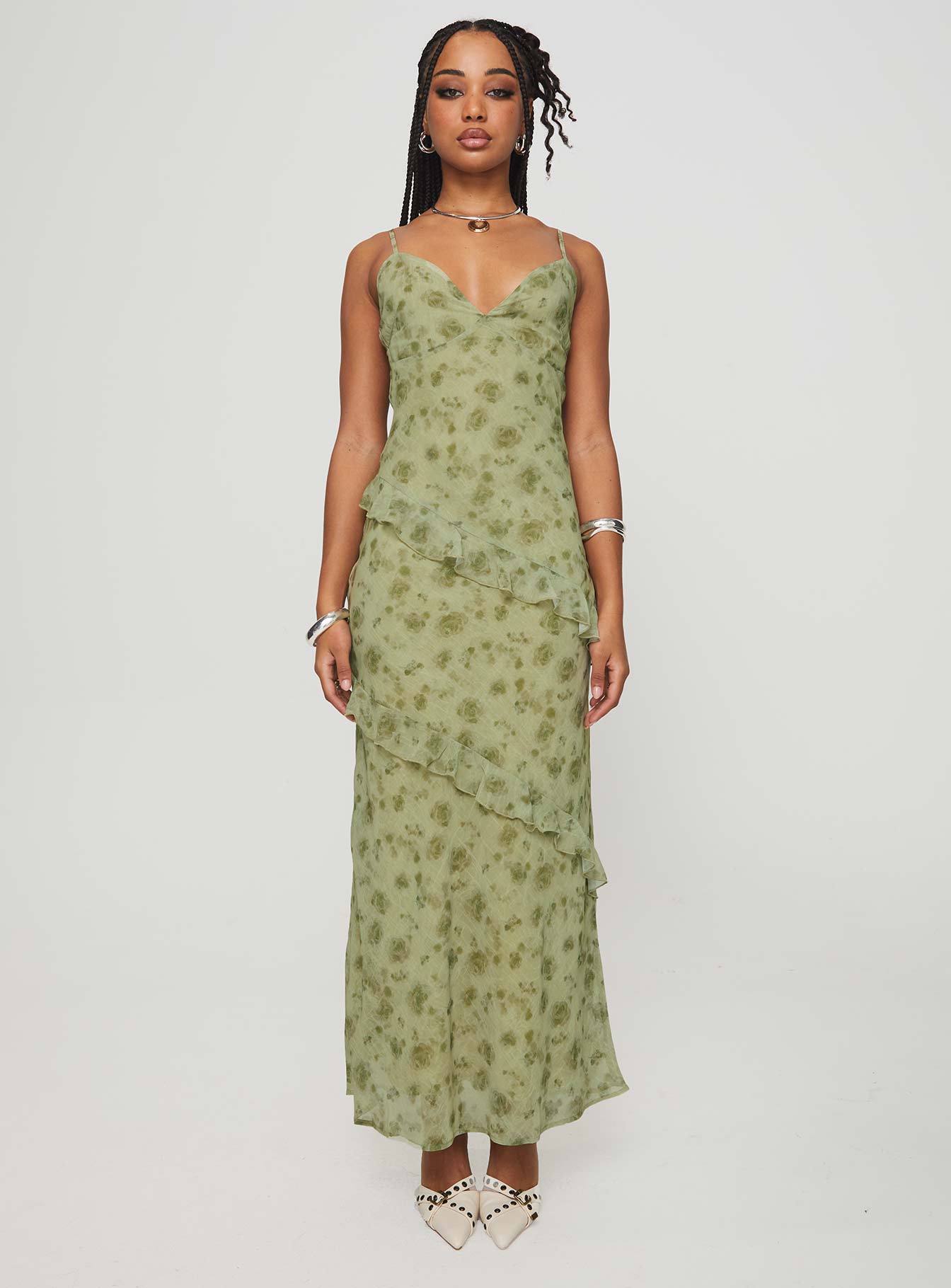 Shop Formal Dress - Teffoli Maxi Dress Green featured image