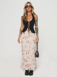   front view of model wearing Princess Polly Sunbliss Maxi Skirt Multi Maxi 