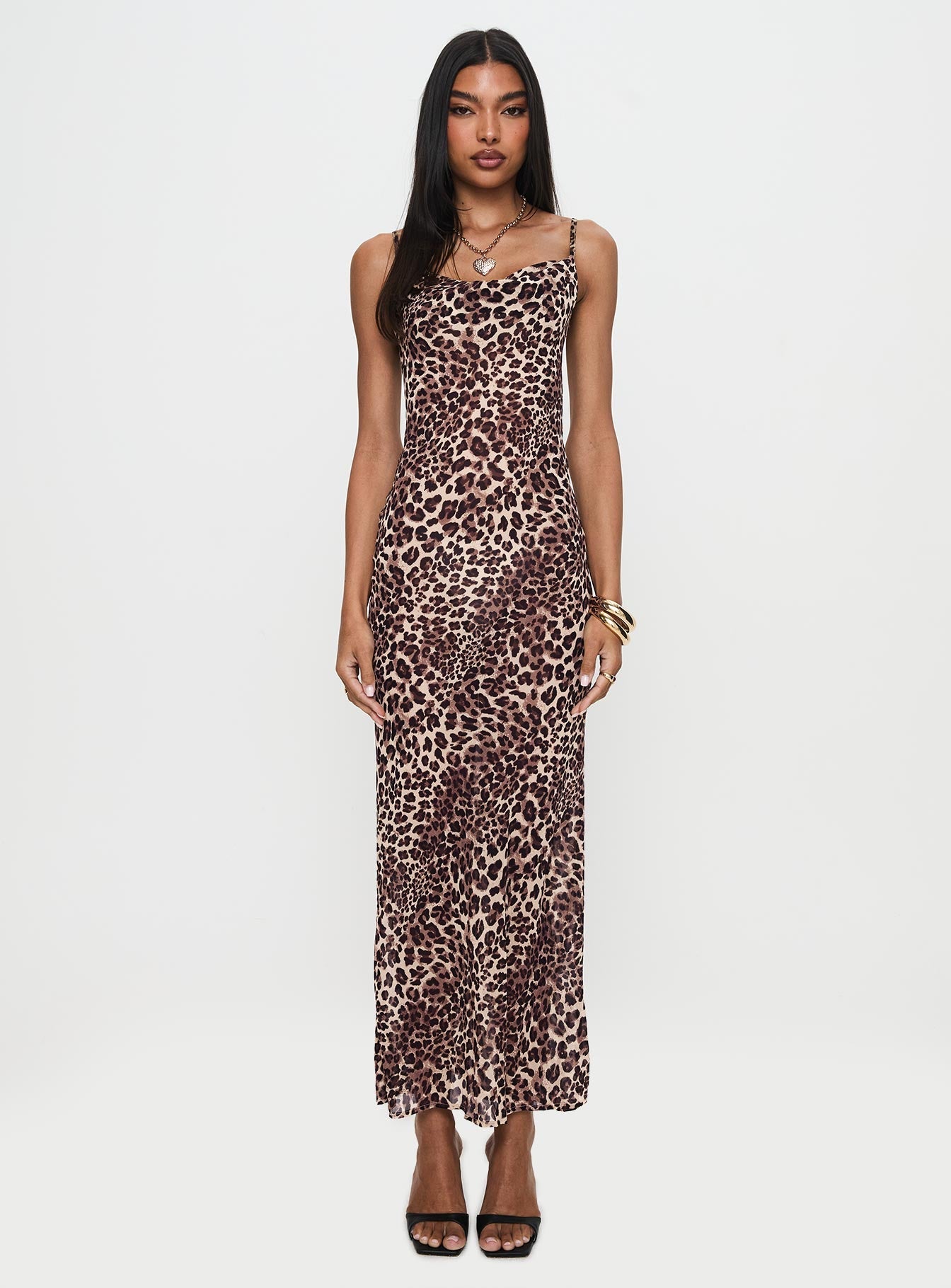 Collective Dress Leopard Dress Maxi Paolina