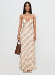 Sugar Plum Maxi Dress Beige