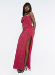 product Princess Polly Asymmetric Neckline  Chika One Shoulder Maxi Dress Red