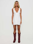 Summer Glory Mini Dress White