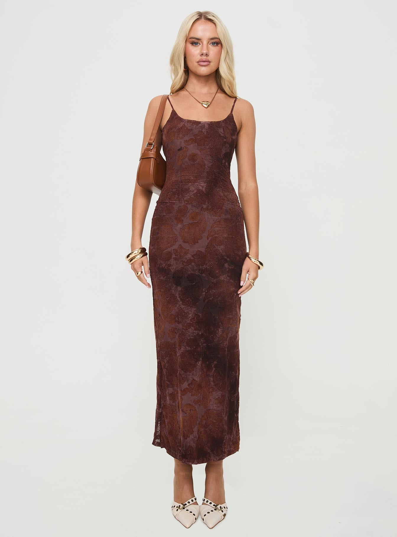 Shop Formal Dress - Knox Maxi Dress Chocolate third image