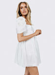 product Princess Polly Square Neck  Alaya Mini Dress White