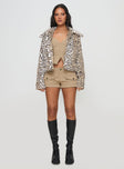 Popstar Jacket Cream Cheetah