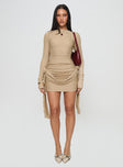 Glory Mini Dress Beige