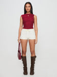 Hasso Top Burgundy