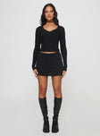 Brea Long Sleeve Top Black