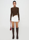 Renewal Long Sleeve Top Brown