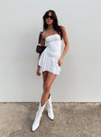 product Princess Polly Square Neck  Adonis Mini Dress White