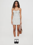 Olivine Skort Blue / White Check