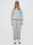 Dream Fleece Ankle Cuff Sweatpants Grey Marle