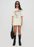 Snoopy Championship Oversized Tee White