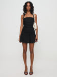 Tamlyn Halter Mini Dress Black