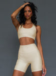 Latte active crop top