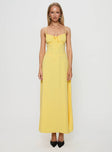 Eleanora Maxi Dress Lemon Yellow