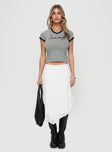 The Escape Midi Skirt White