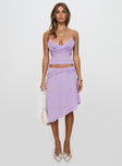 Pappilion Asymmetrical Skirt Lilac