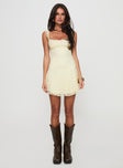 Beacall Mini Dress Lemon