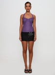 Clovah Halter Top Purple