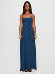 South Of France Maxi Dress Navy