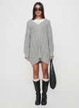 Dravi Mini Sweater Dress Grey Marle