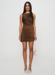 Rosabella Mini Dress Brown