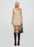 Fenny Mini Dress Beige