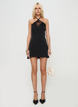 Aeson Lace Detail Mini Dress Black