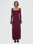 Dalzine Maxi Dress Burgundy