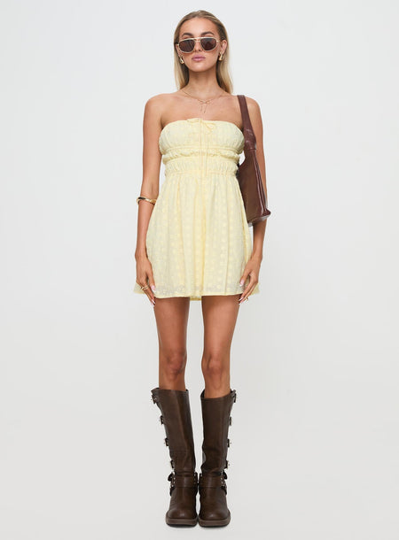 Nnarlia Mini Dress Lemon