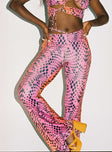 front view of model wearing Princess Polly Radiant Pants Multi 