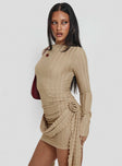 Glory Mini Dress Beige