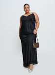 Jorjette Lace Maxi Dress Black Plunger 