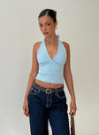 Whimsy Halter Top Blue