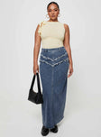 product Lune Denim Maxi Skirt Blue Princess Polly  Maxi 