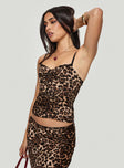 Enigmatic Maxi Skirt Leopard