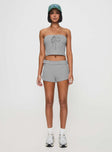 Kaleisha Strapless Set Grey