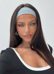 Isabeau Ribbed Headband Grey Marle