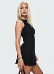 Lukea Sleeveless Mini Dress Black