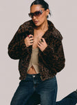 Popstar Jacket Chocolate Cheetah