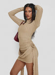 Glory Mini Dress Beige